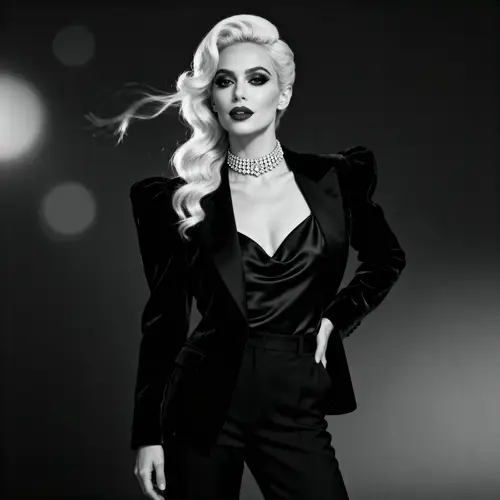 Dramatic Celebrity Portraits with High Fashion Styling