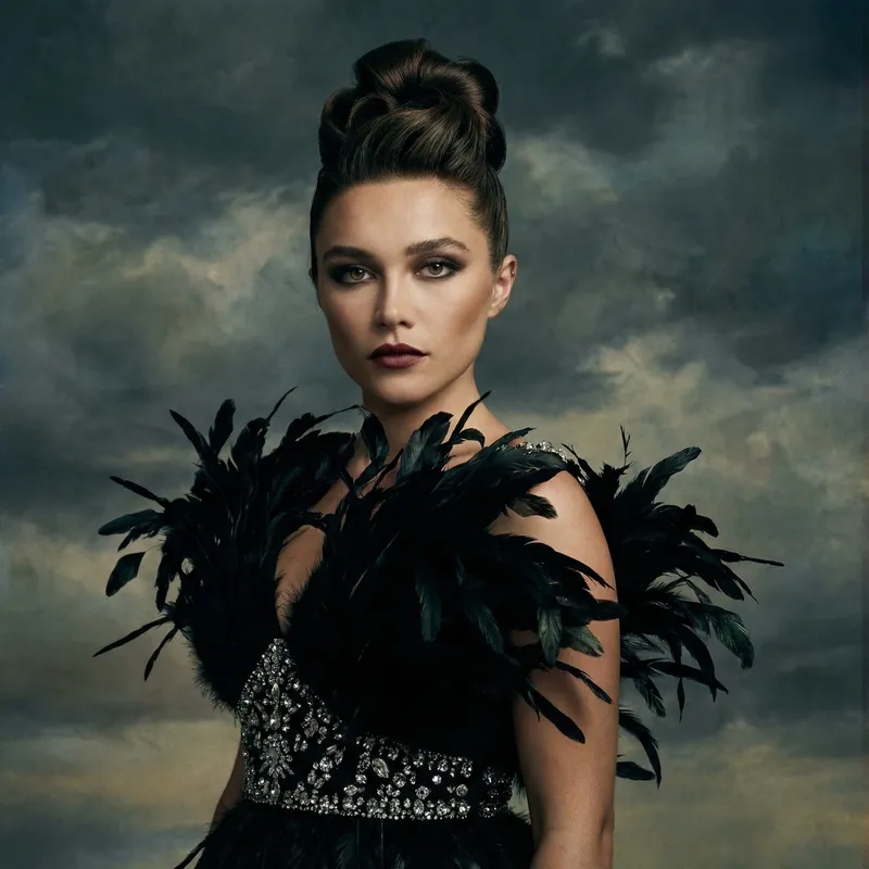 Dramatic Celebrity Portraits with High Fashion Styling