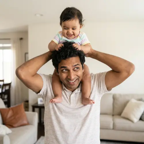 Sweet South Asian Father and Baby Girl Bonding | Joyful Fatherhood
