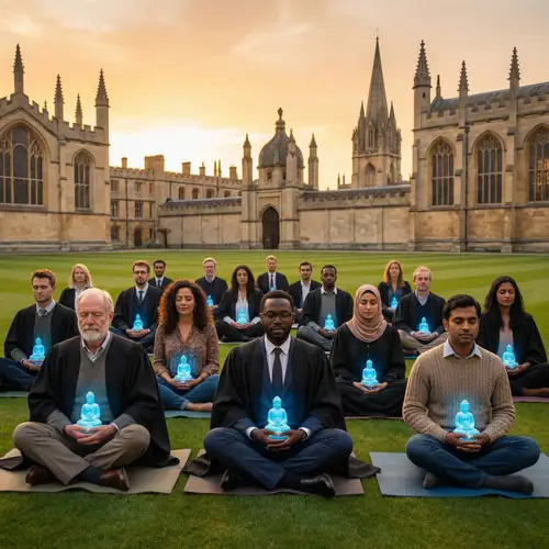 Professors Meditating at Oxford University