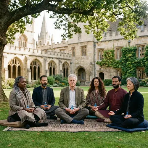 Professors Meditating at Oxford University
