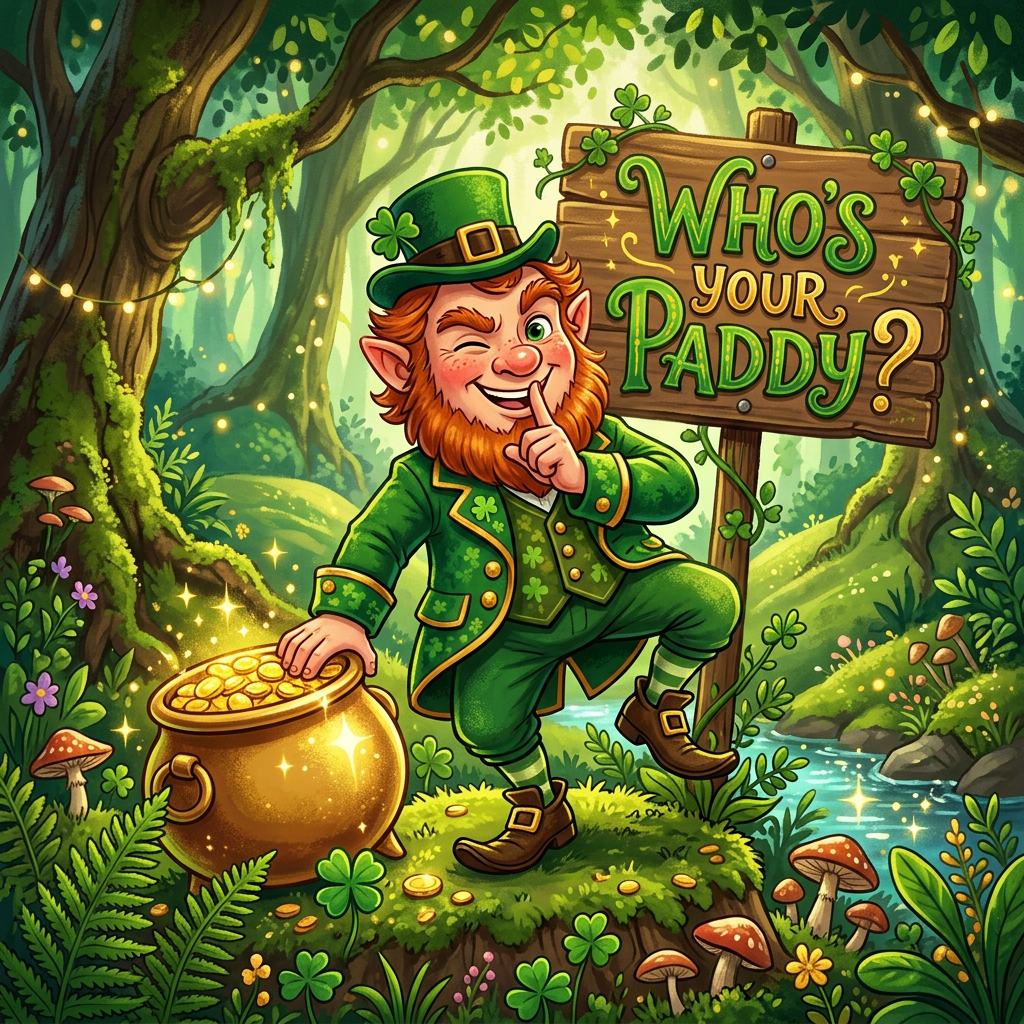 Cheeky Leprechaun Illustration – Who's Your Paddy | AI Art