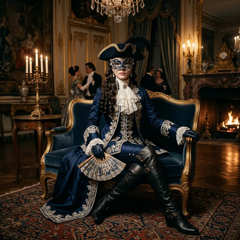 Elegant Versailles Costume of the 18th Century Woman