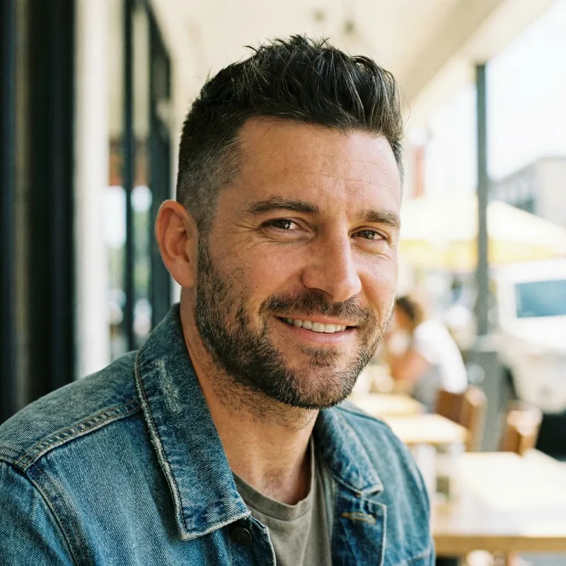 Handsome Young Man with Dark Hair | Masculine Portrait