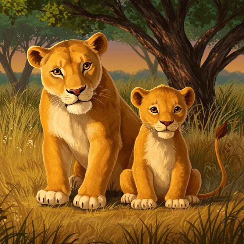 Leo the Brave Lion Cub: A Children's Book