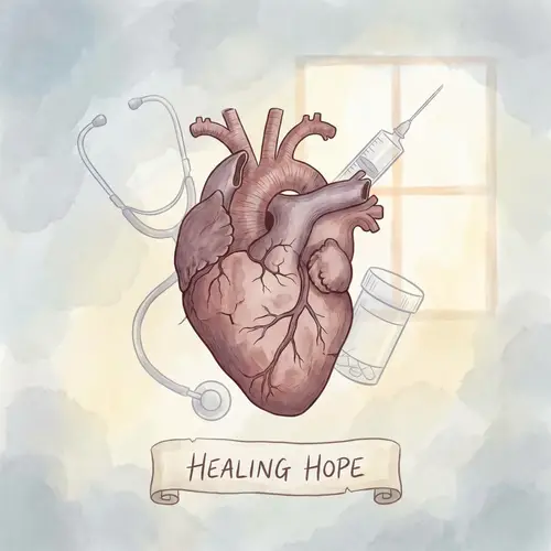 Symbolic Heart Disease Illustration | Medical Scene Artwork