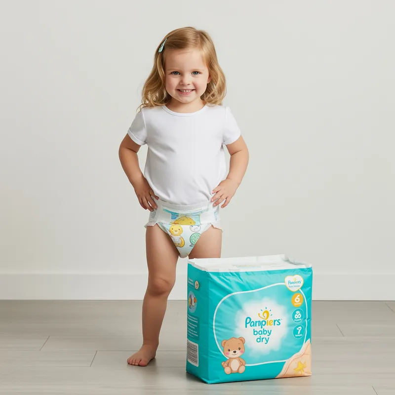 Comfortable Pampers Baby Dry Diapers for Kids