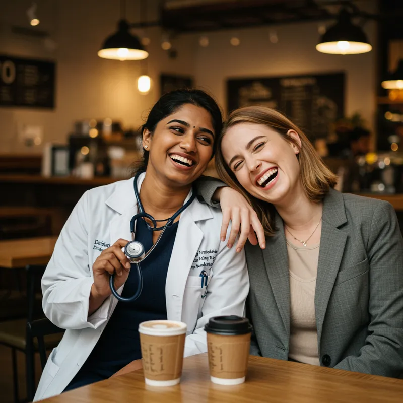 Besties: Doctor and Actuary Aesthetic Photo Besties: Doctor and Actuary Aesthetic Photo