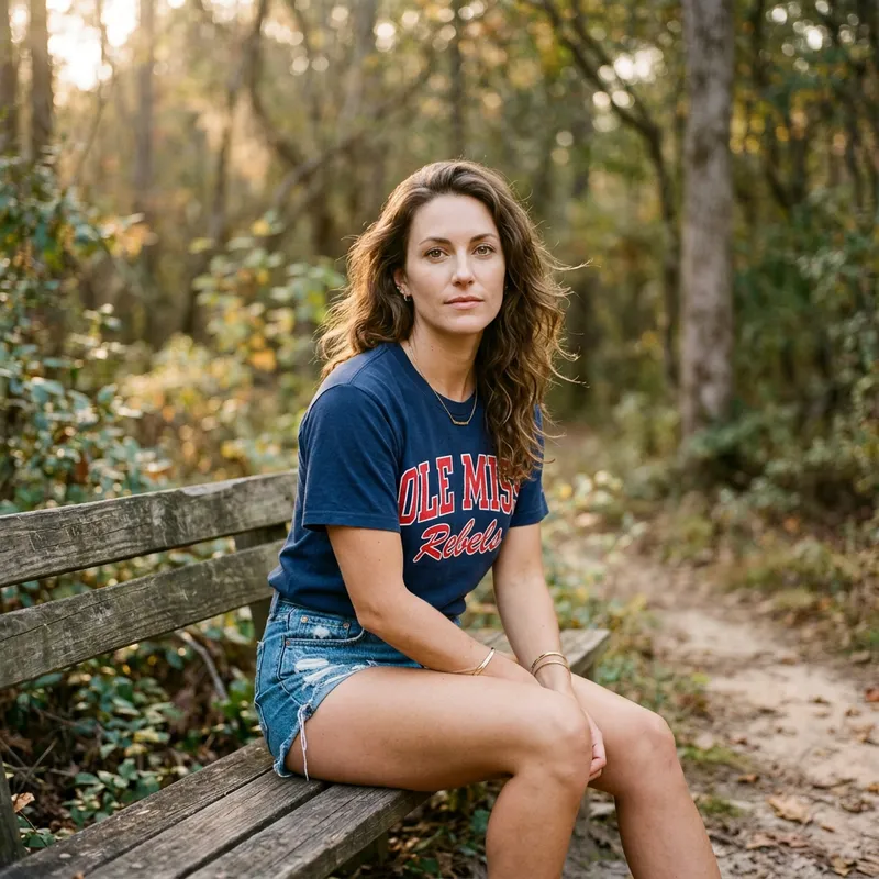 Serene Portrait of a Woman in Nature