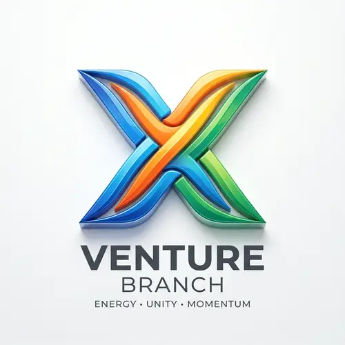 Vibrant 'X' Logo for Company Branch