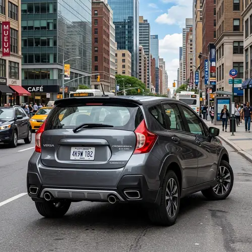 Creative Mashup of Nissan Versa Note and Subaru Crosstrek Rear Designs