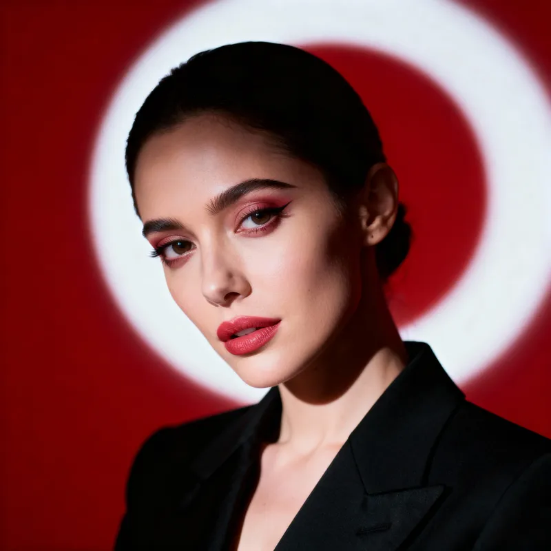 Stylish Model in Black Blazer - Striking Portrait