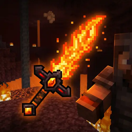 Fire Sword Texture for Minecraft