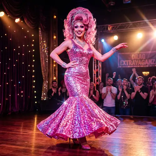 Betty Book as a Dazzling Drag Queen
