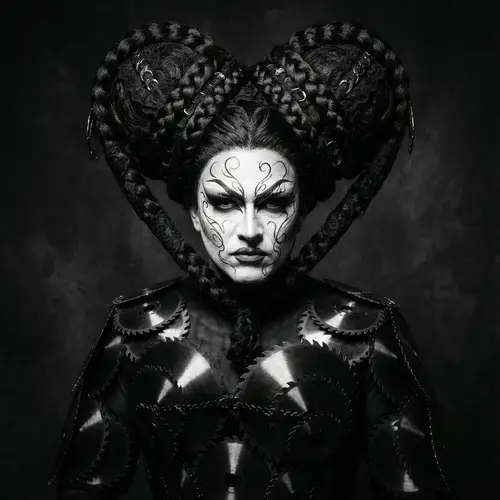 Avant-Garde Gothic Drag Queen Fashion Portrait