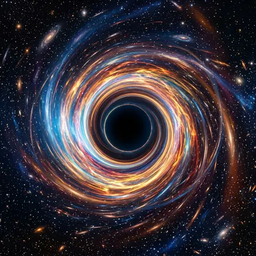 Hyper-Realistic Black Hole in Full Color