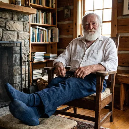 Wisdom in Age: Portrait of an Elderly Man