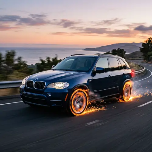 Serene Dusk Setting with BMW X5 E70 | Athletic Lines & Strong Silhouette