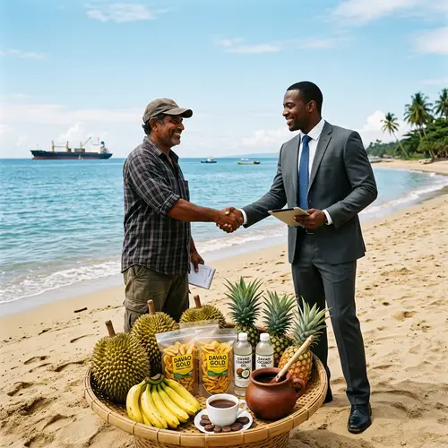 Davao City Export-Quality Products: Handshake Deal Scene