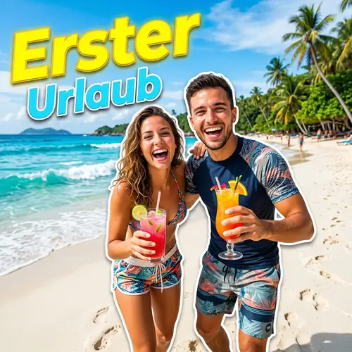 Colorful YouTube Thumbnail for Beach Vacation Fun