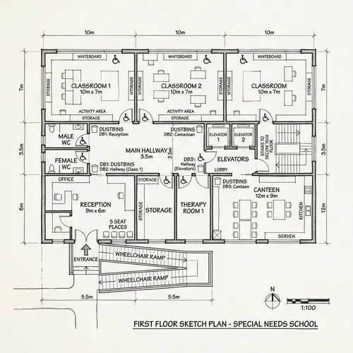 Special Needs School First Floor Design Guide