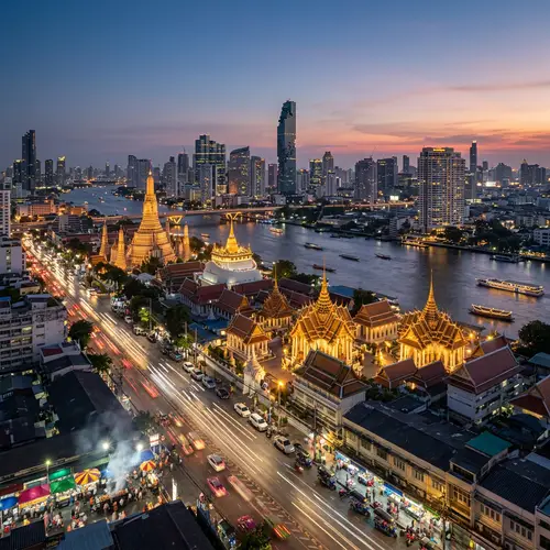 Dreams of Bangkok: Urban Landscape at Twilight