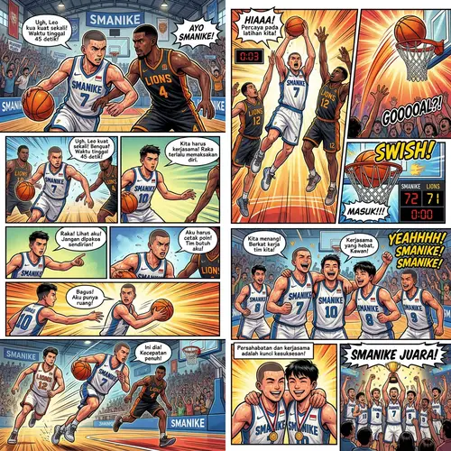 Dynamic Basketball Comic Book Story - SMANIKE