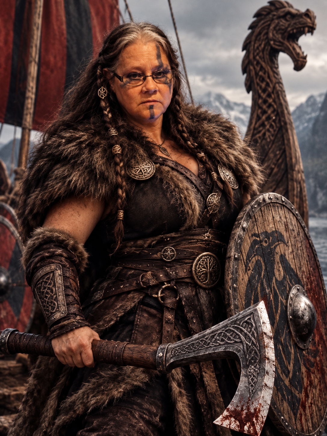 Viking Warrior Female: Strength and Valor | AI Art Generator | Easy ...