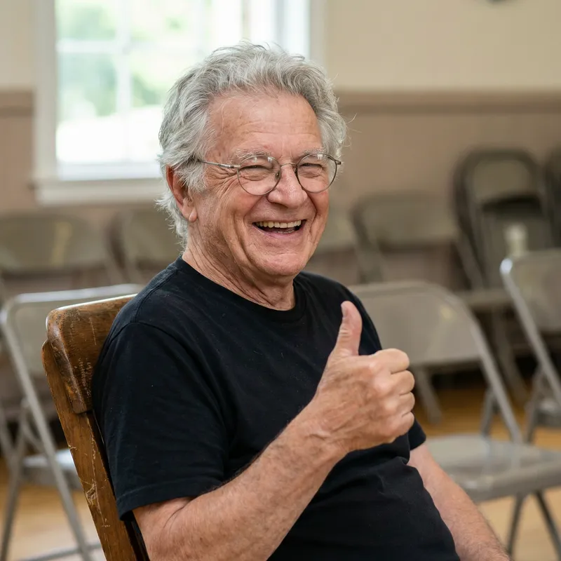 Joyful Portrait of an Elderly Man