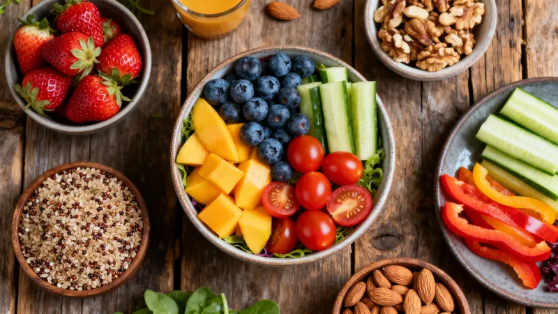 Vibrant Vegan Meal Spread: Nutritional Benefits