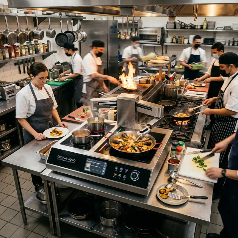 Advanced Automated Cooking Device for Restaurants