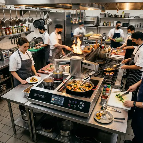 Advanced Automated Cooking Device for Restaurants