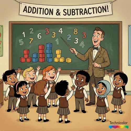 Colorful Math Lesson with Diverse Students | Fun Math Activities