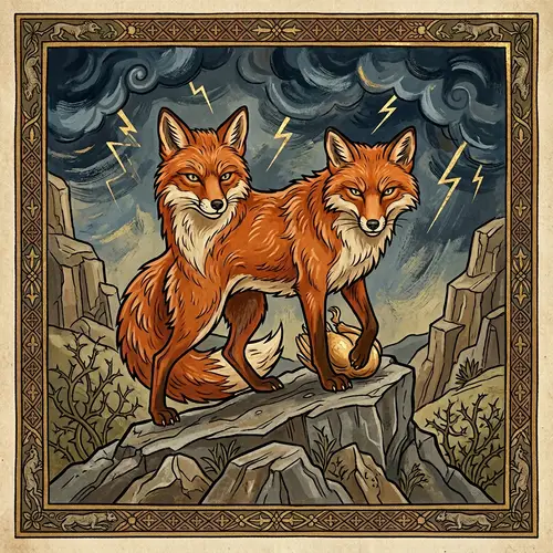 Intense and Defiant Fox | Challenging Stylization