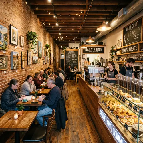 Charming Interior Cafe Studio for Cozy Gatherings