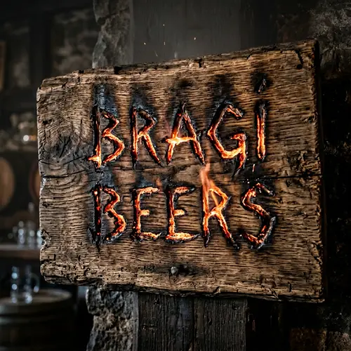 Bragi Beers Wooden Plaque | Vintage Rustic Inscription