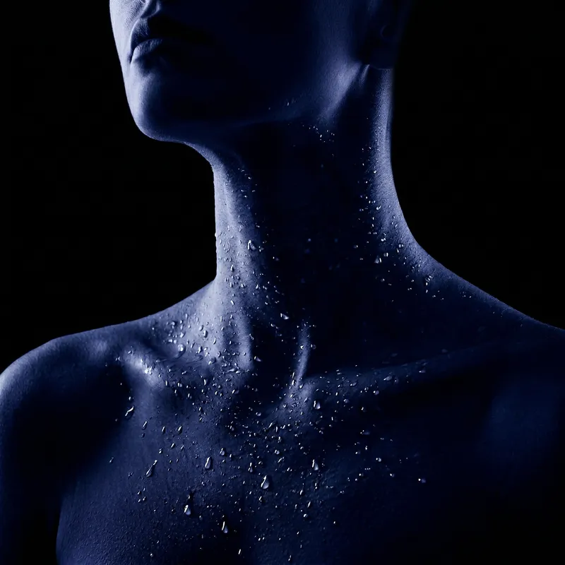 Low-Key Monochrome Indigo Photography