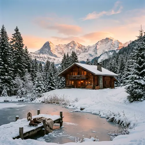 Picturesque Chalet in Mountain Setting