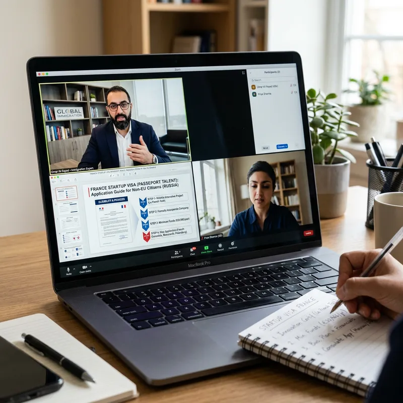 Online Consultation for Startup Visa in France for Russians