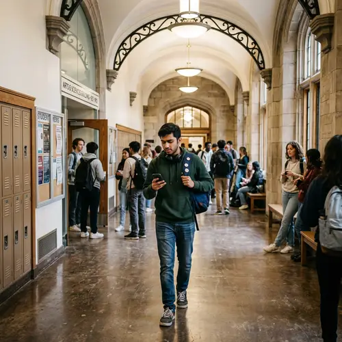 University Student Receives Class Cancellation Notification