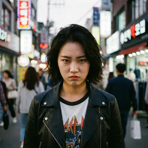Confident Korean Woman Portrait