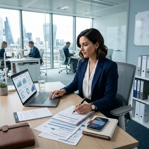 Professional Commercial Management Consultant in Modern Setting