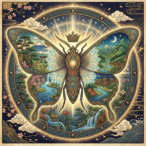 Giant Moth Symbol - Mythical & Ornate Design
