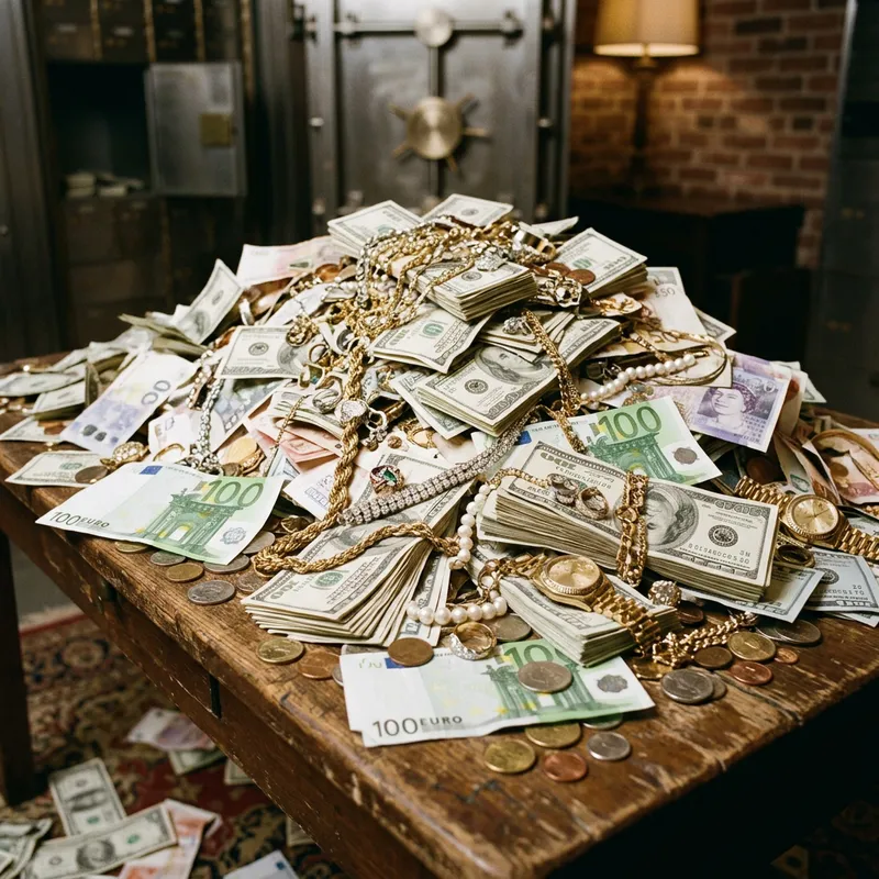 Stunning Jewelry and Money Collection Stunning Jewelry and Money Collection