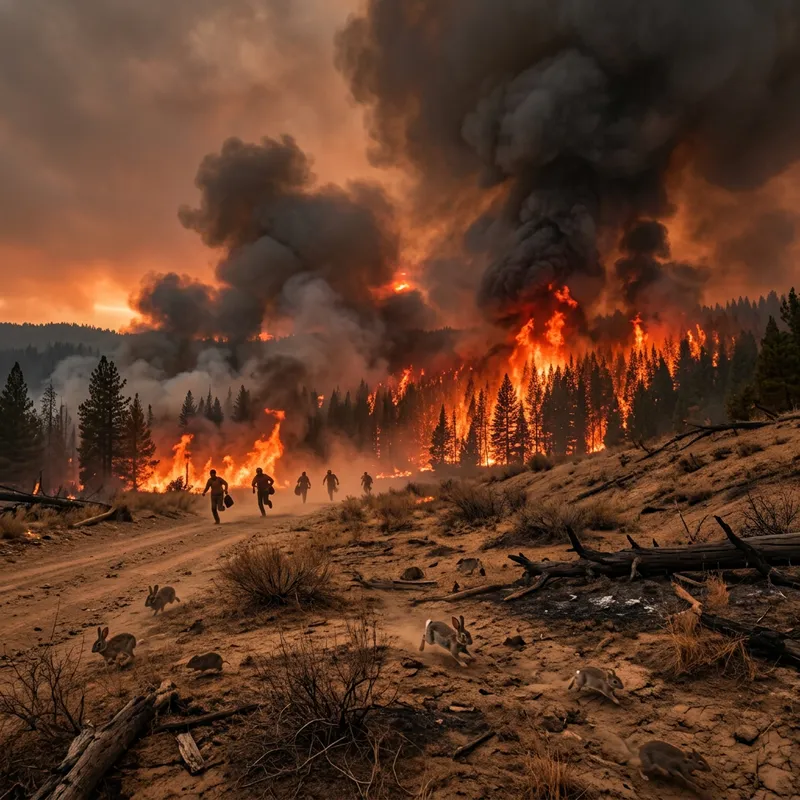 Wildfire Scene: Chaos and Danger Unleashed | Free Fire