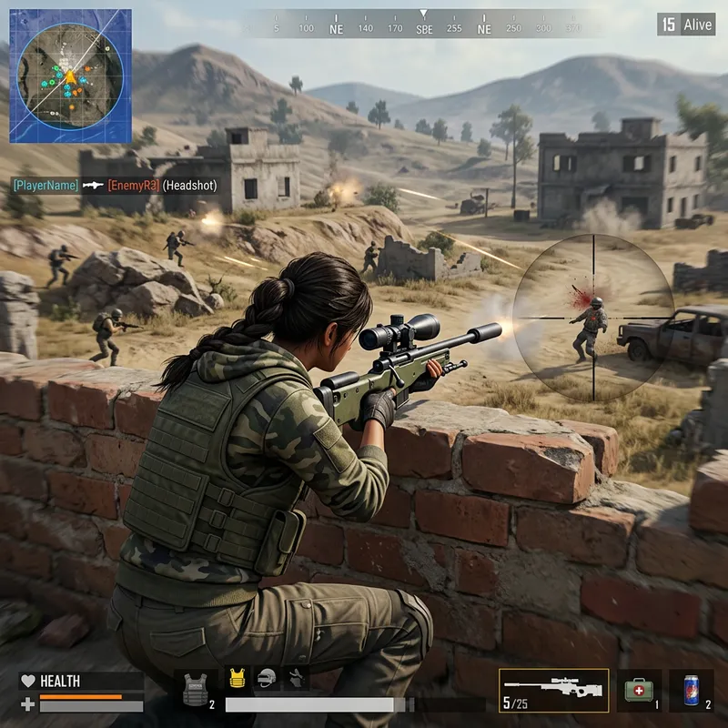 Epic Free Fire Headshot Gameplay | Intense Battle Royale Scene