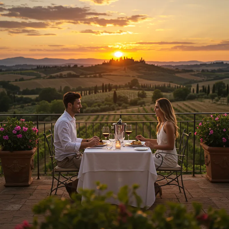 Romantic Dinner & Stroll in Europe