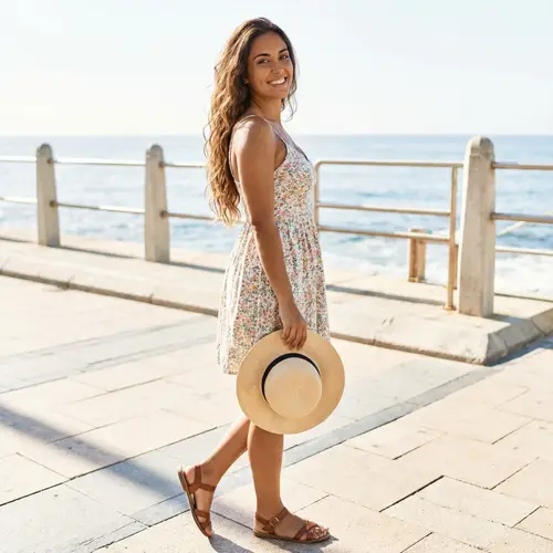 18-Year-Old Hispanic Girl | Youthful Energy & Captivating Smile