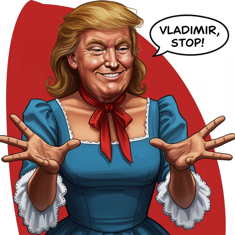 Trump as Scarlett O'Hara: A Colorful Satire