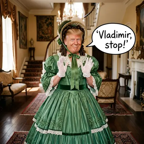 Trump as Scarlett O'Hara: A Colorful Satire